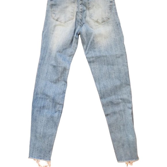 Hammer Jeans Women’s Los Angeles Blue Light Wash Distress High Rise Denim sz 3 - Picture 5 of 13